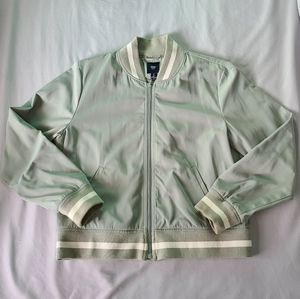 Gap sage green bomber jacket